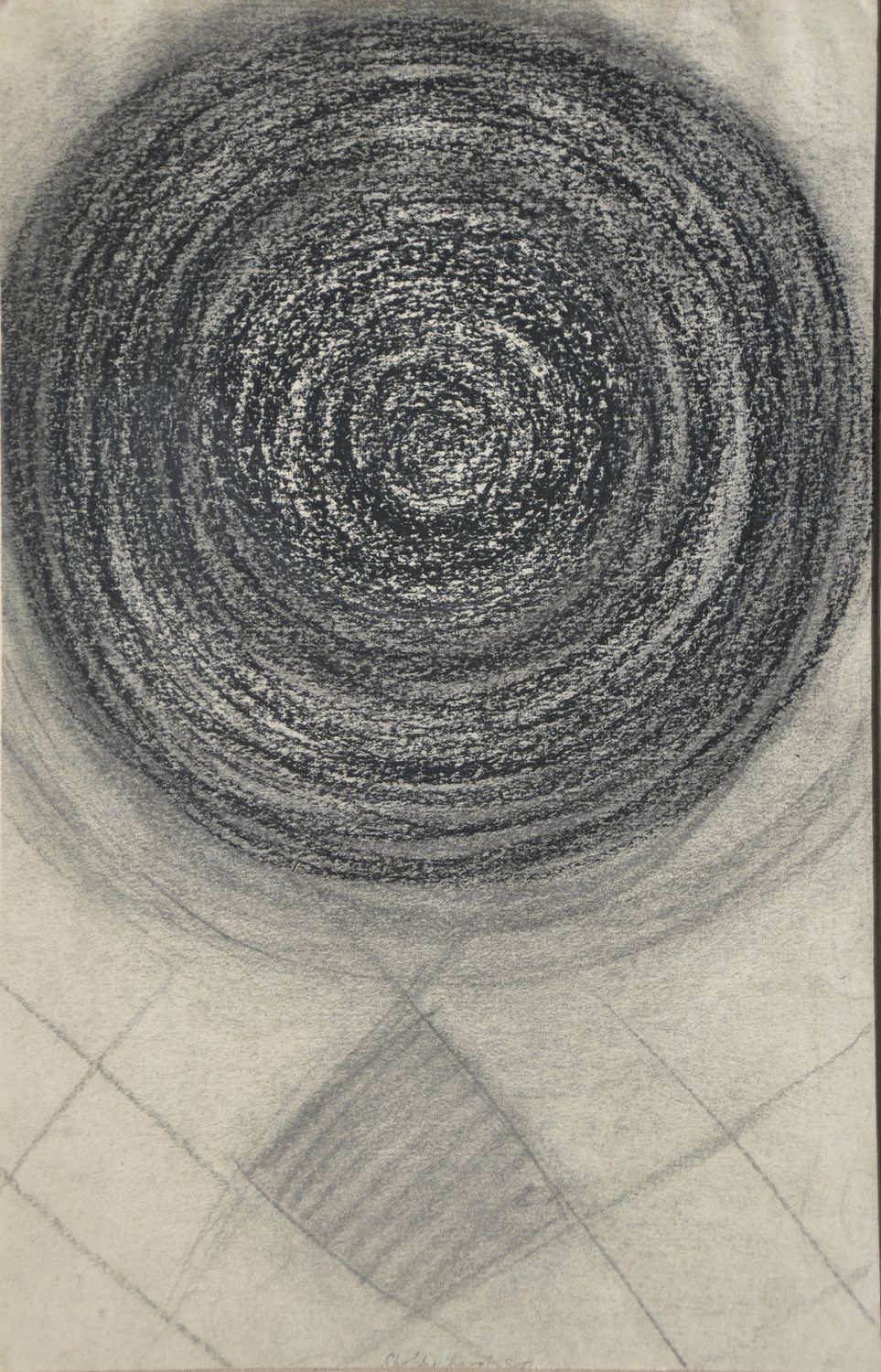 Untitled Untitled, SB.45.1988 18x11in, Charcoal on paper